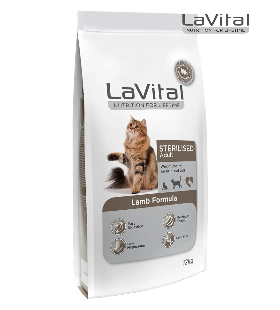 Lavital Lamb Sterilised Cat Dry Food 12kg