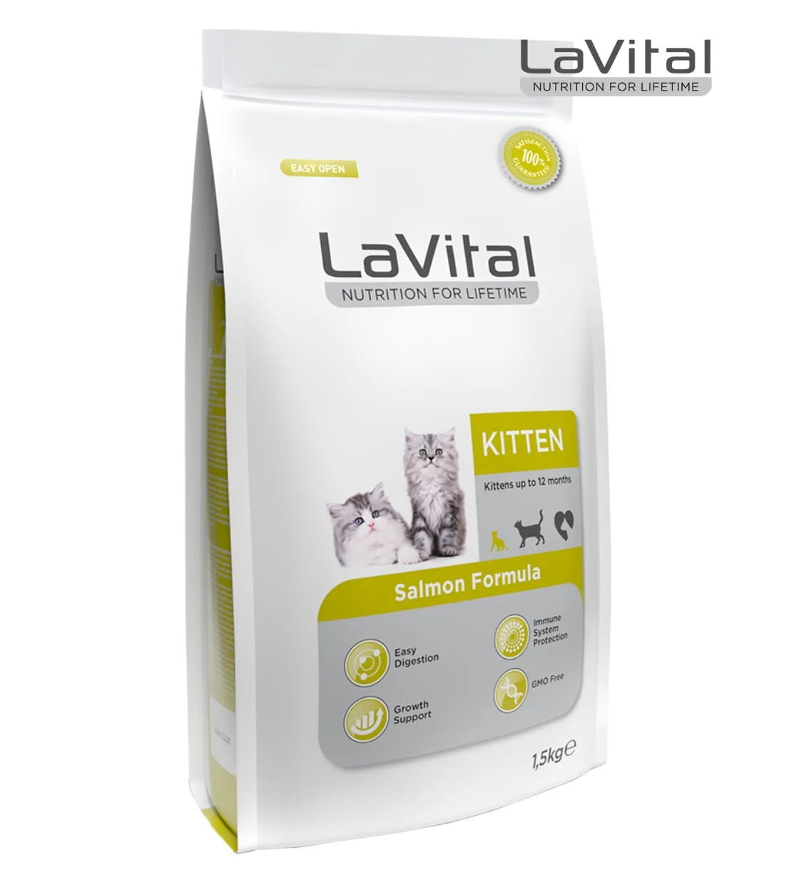 Lavital Salmon Kitten Dry Food 1.5kg