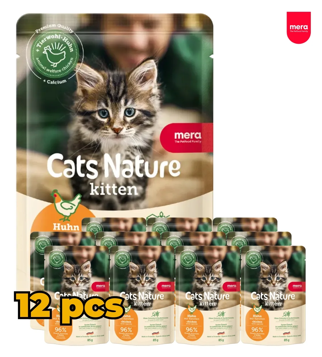 Mera Cats Nature Chicken Kitten Wet Food 85gm x 12pcs