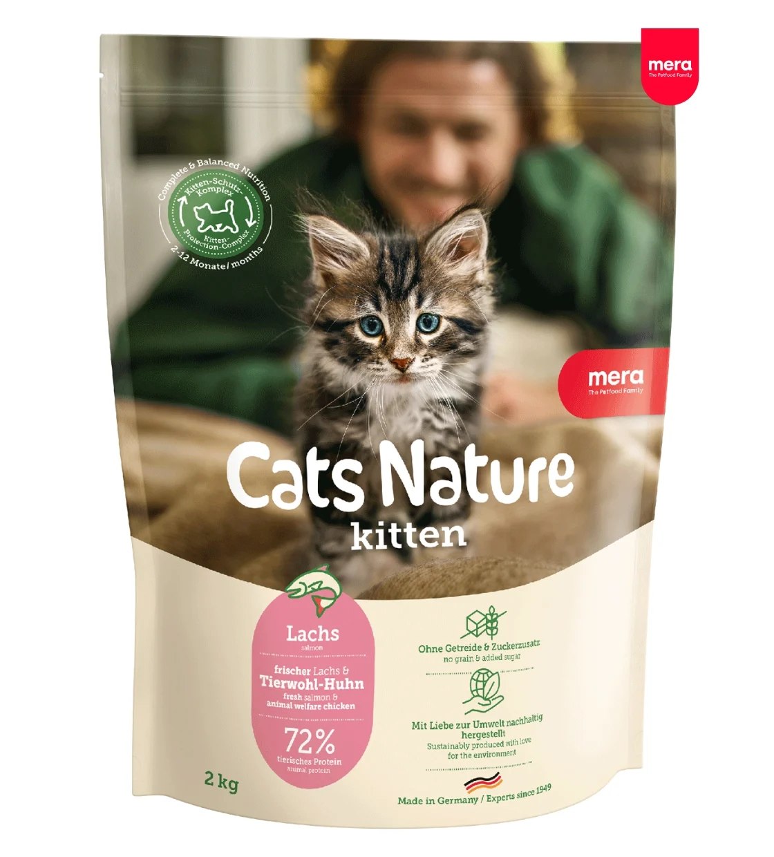 Mera Cats Nature Salmon Kitten Dry Food 2kg