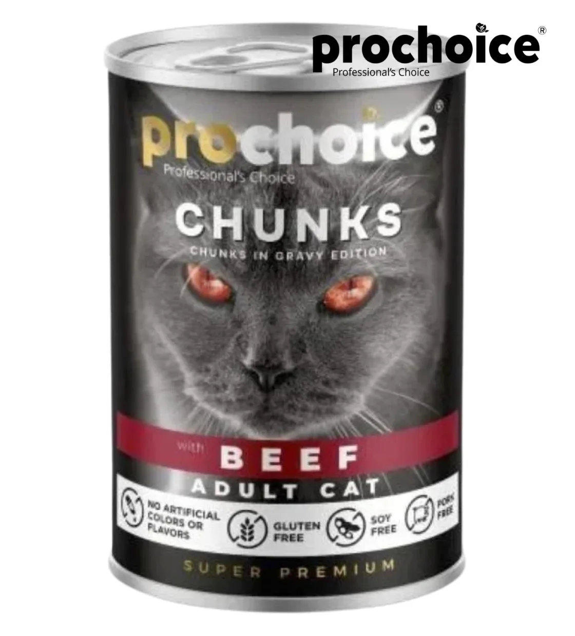 Prochoice Beef Chunks Cat Wet Food 400gm