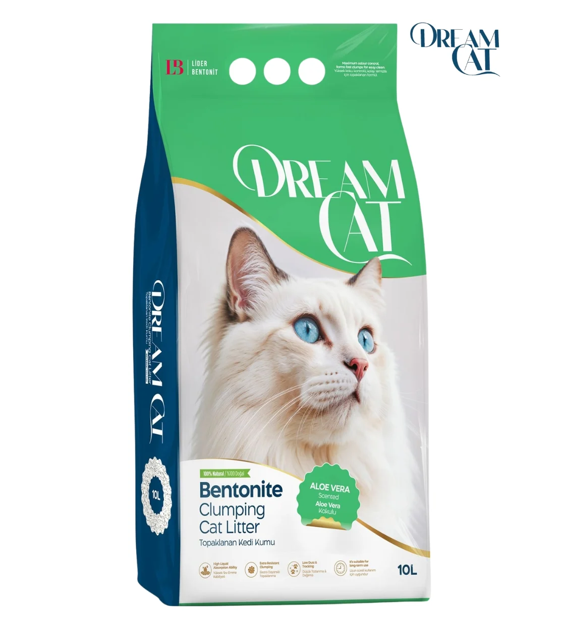 Dream Cat Aloe vera Clumping Cat Litter 10L