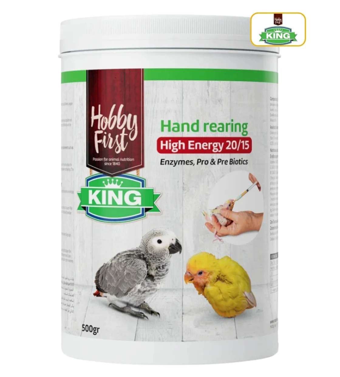 King High Energy 20/15 Hand Feeding Bird Food 500gm