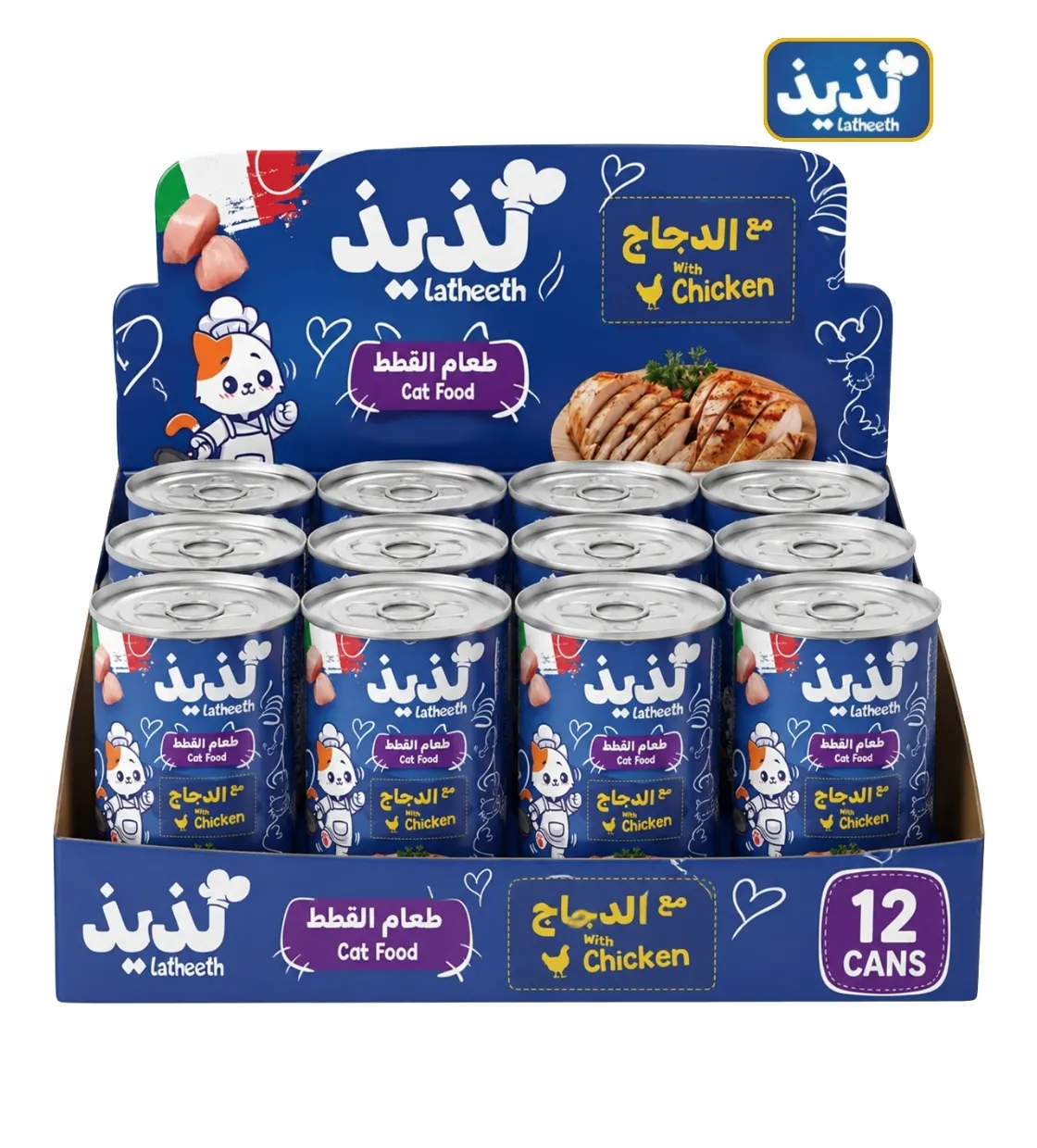 Latheeth Chicken Pate Cat Wet Food 400gm x 12pcs