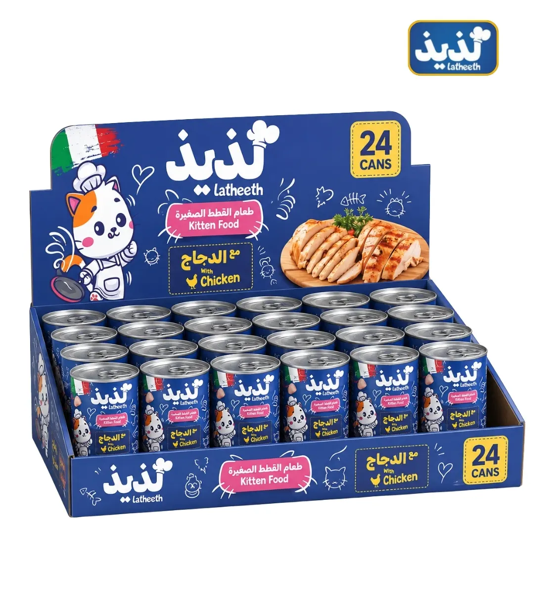 Latheeth Chicken Pate Kitten Wet Food 400gm x 24pcs