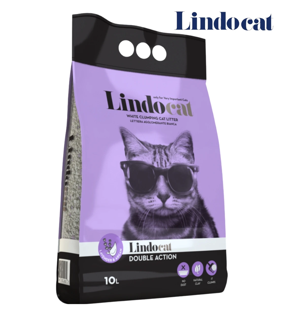 Lindocat Double Action Lavender Clumping Cat Litter 10L
