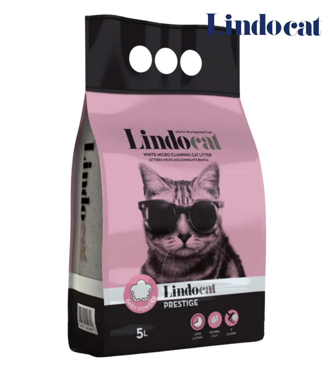 Lindocat Prestige Baby Powder Clumping Cat Litter 5 L