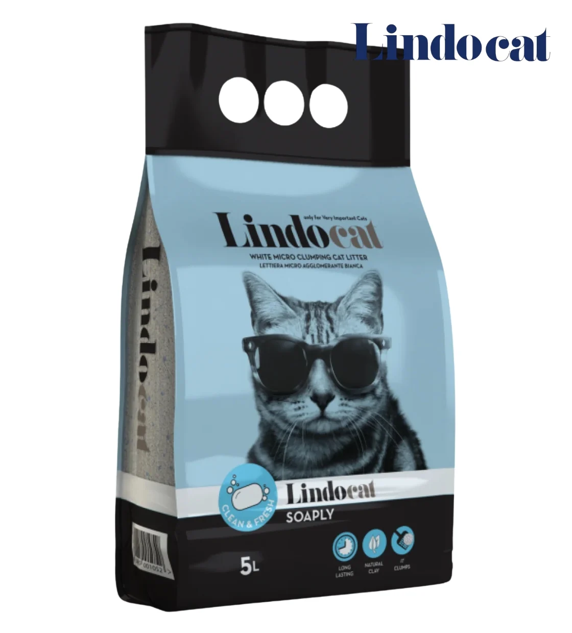 Lindocat Soaply Clumping Cat Litter 5L