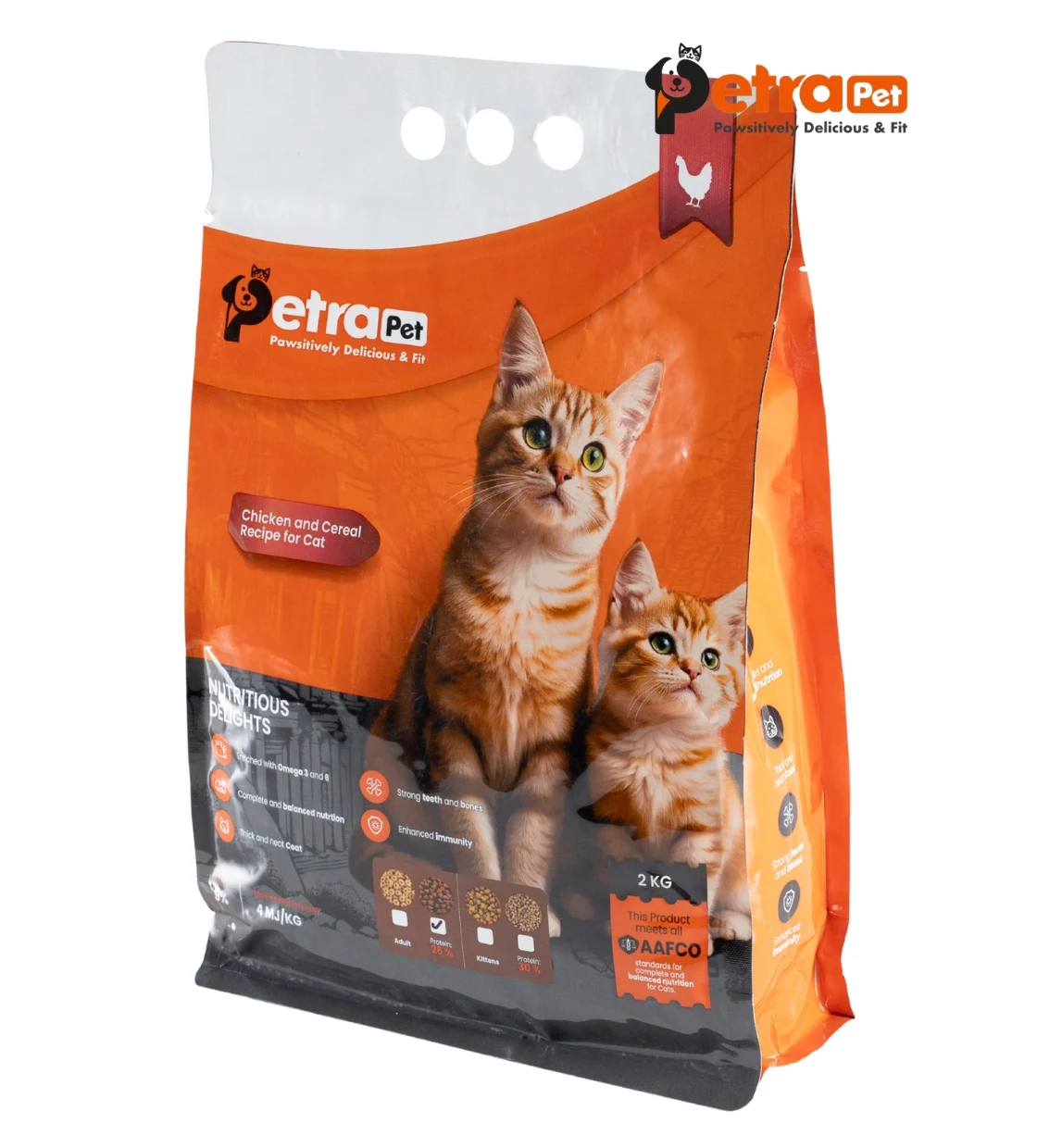 Petra Pet Chicken and Cereals Kitten Dry Food 2kg