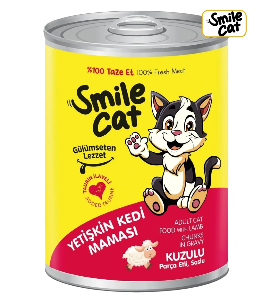 Smile Cat Lamb Chunks in Gravy Cat Wet Food 400gm