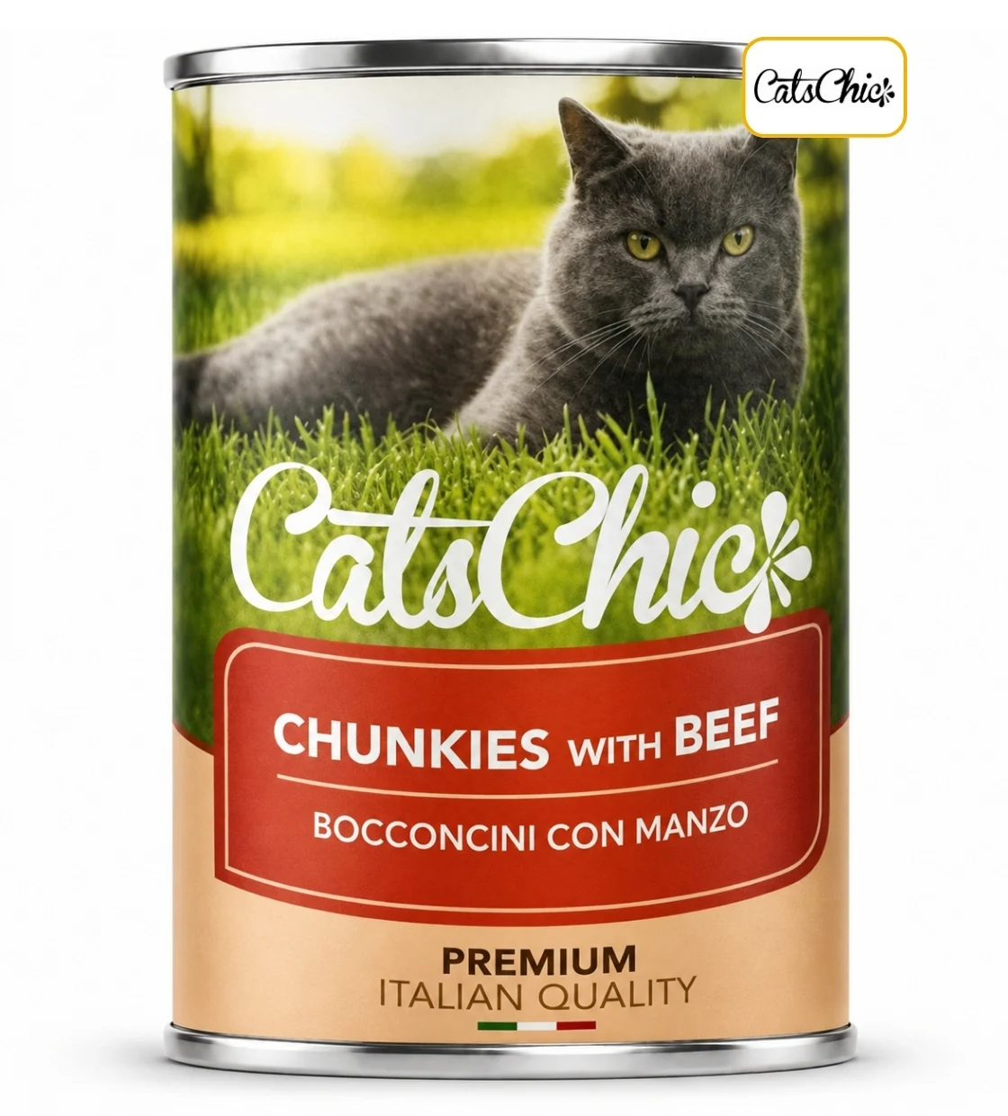 Cats Chic Beef Chunks Cat Wet Food 415 gm