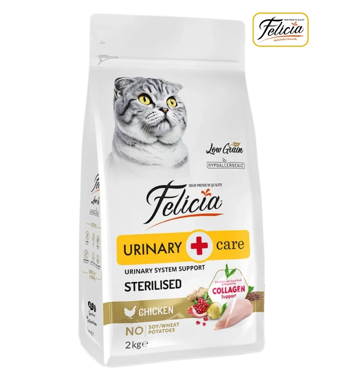 Felicia Chicken Urinary Care Cat Dry Food 2kg
