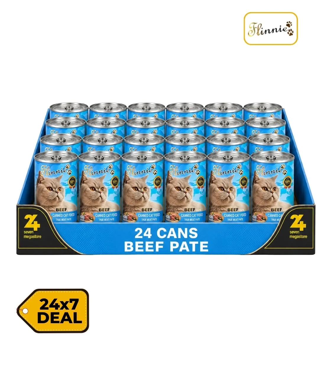 Flinnie Beef Pate Cat Wet Food 400 gm x 24 pcs