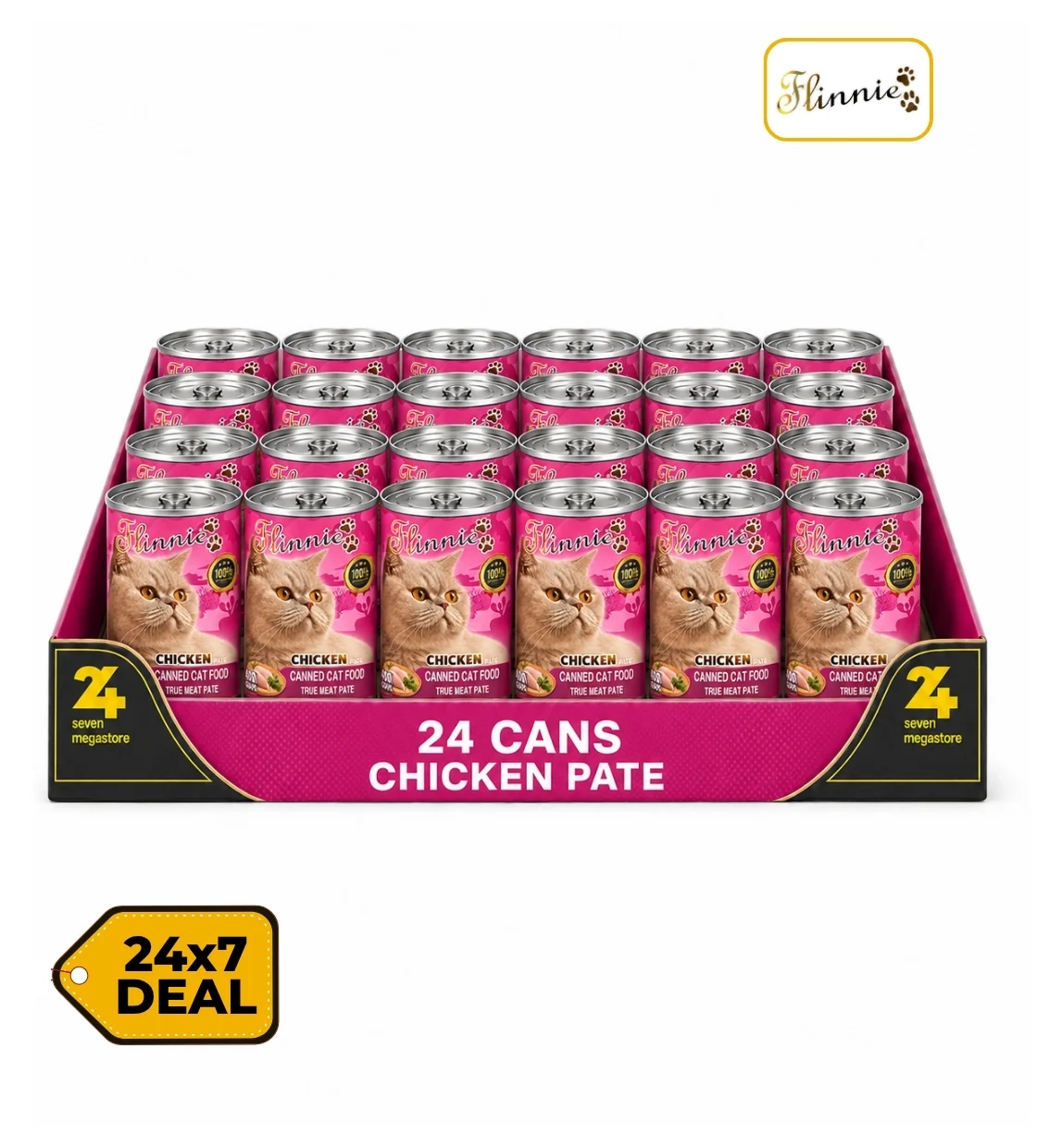 Flinnie Chicken Pate Cat Wet Food 400 gm x 24 pcs
