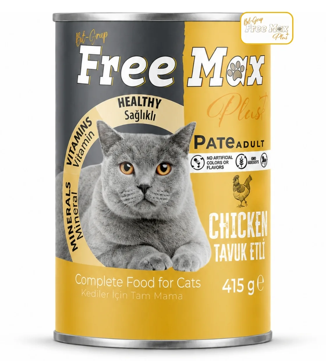 Free Max Chicken Pate Cat Wet Food 400 gm x 24 pcs