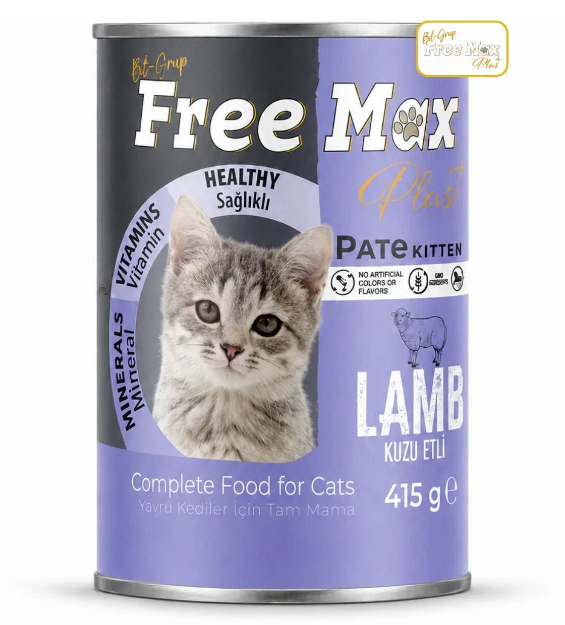 Free Max Lamb Pate Kitten Wet Food 400 gm