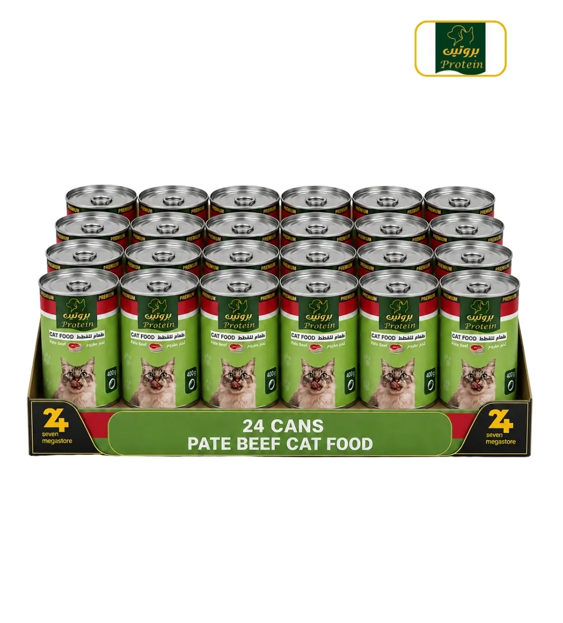 Protein Beef Pate Cat Wet Food 400gm x 24pcs