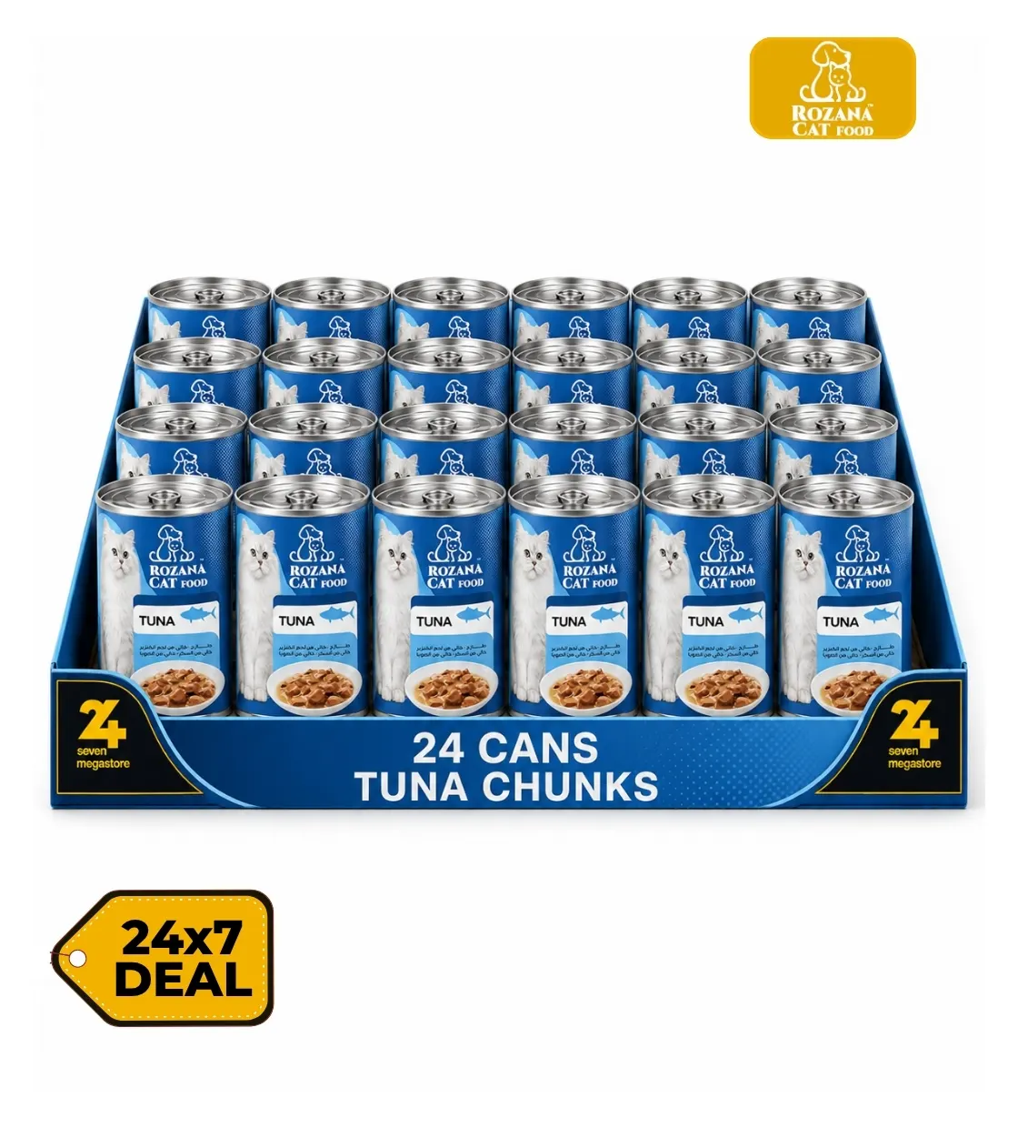 Rozana Tuna Chunks Cat Wet Food 400gm x 24pcs