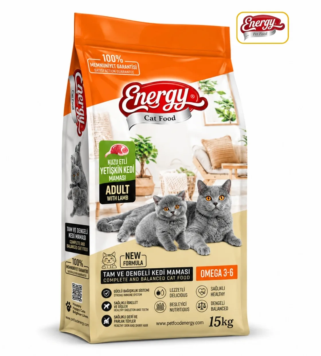 Energy Lamb Cat Dry Food 15kg