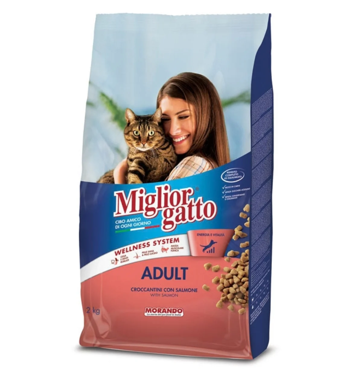 Miglior Gatto Salmon Cat Dry Food 2kg