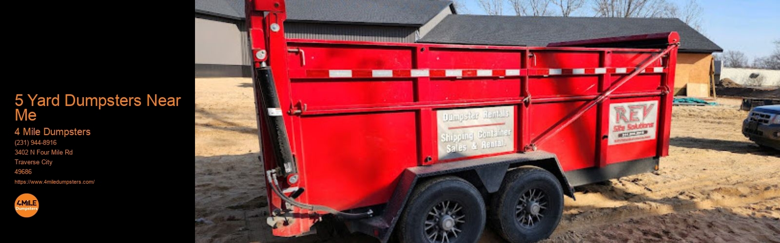 5 Yard Dumpsters Near Me 4 Mile Dumpsters 5 Yard Dumpsters Near Me