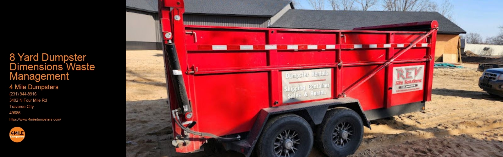 8 Yard Dumpster Dimensions Waste Management 4 Mile Dumpsters 8 Yard Dumpster Dimensions Waste Management