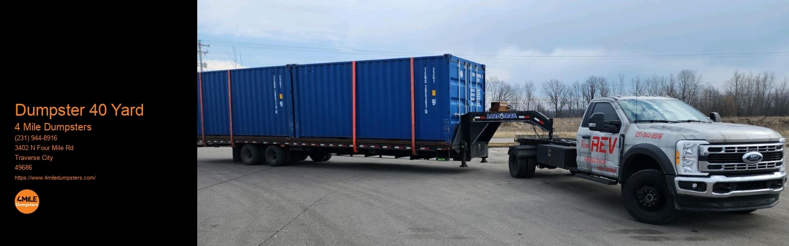 Dumpster 40 Yard 4 Mile Dumpsters Dumpster 40 Yard