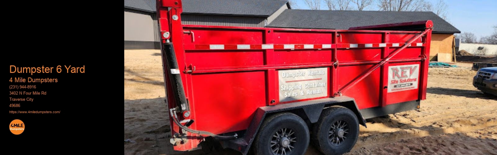 Dumpster 6 Yard 4 Mile Dumpsters Dumpster 6 Yard