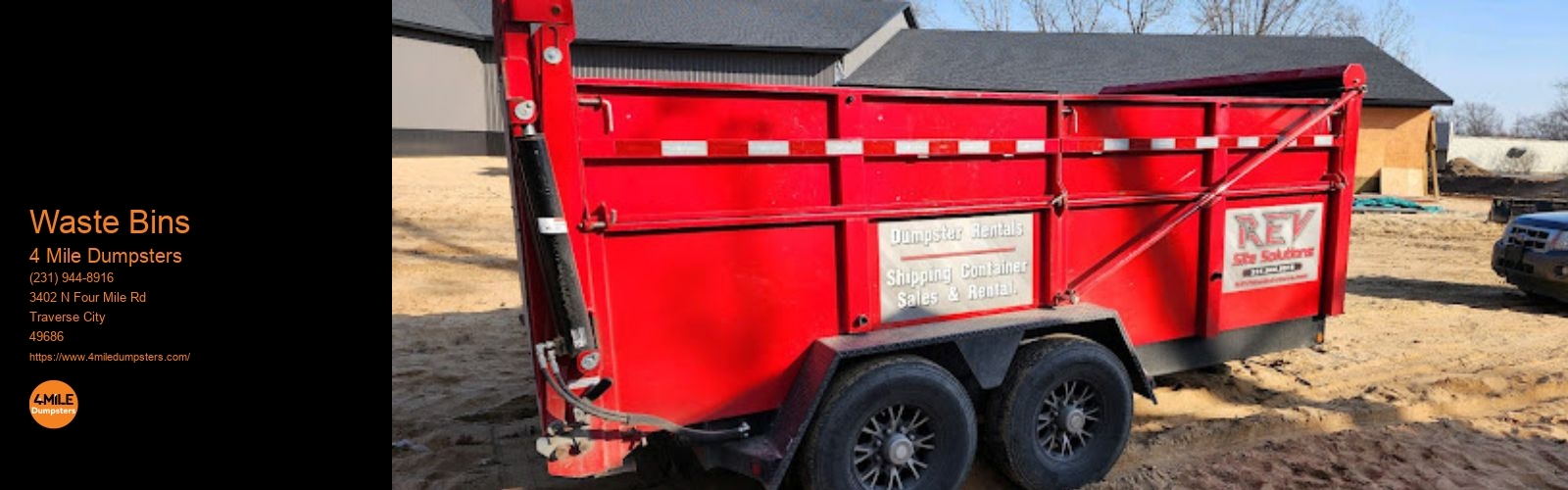 Waste Bins 4 Mile Dumpsters Waste Bins