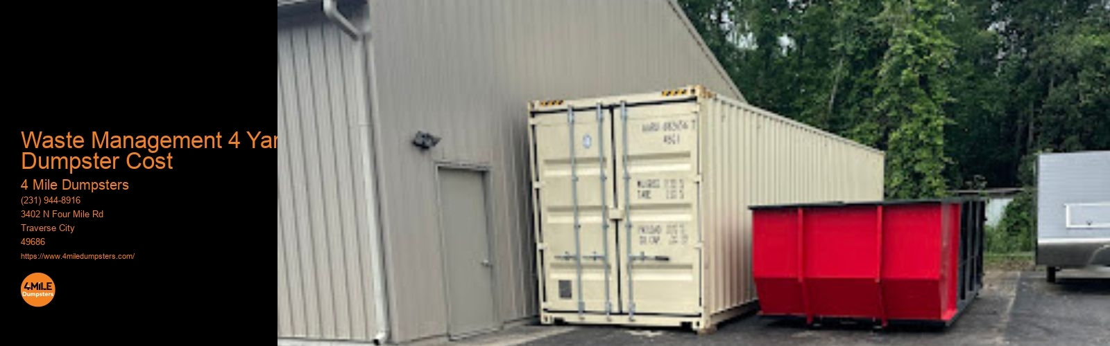 Waste Management 4 Yard Dumpster Cost 4 Mile Dumpsters Waste Management 4 Yard Dumpster Cost