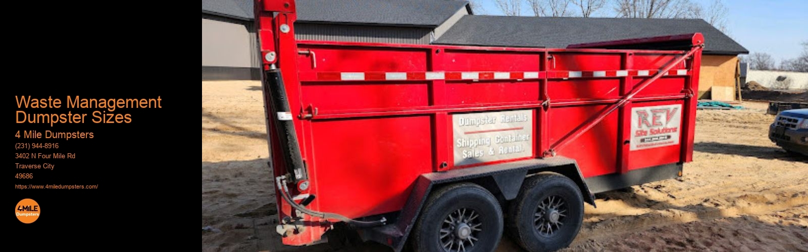 Waste Management Dumpster Sizes 4 Mile Dumpsters Waste Management Dumpster Sizes