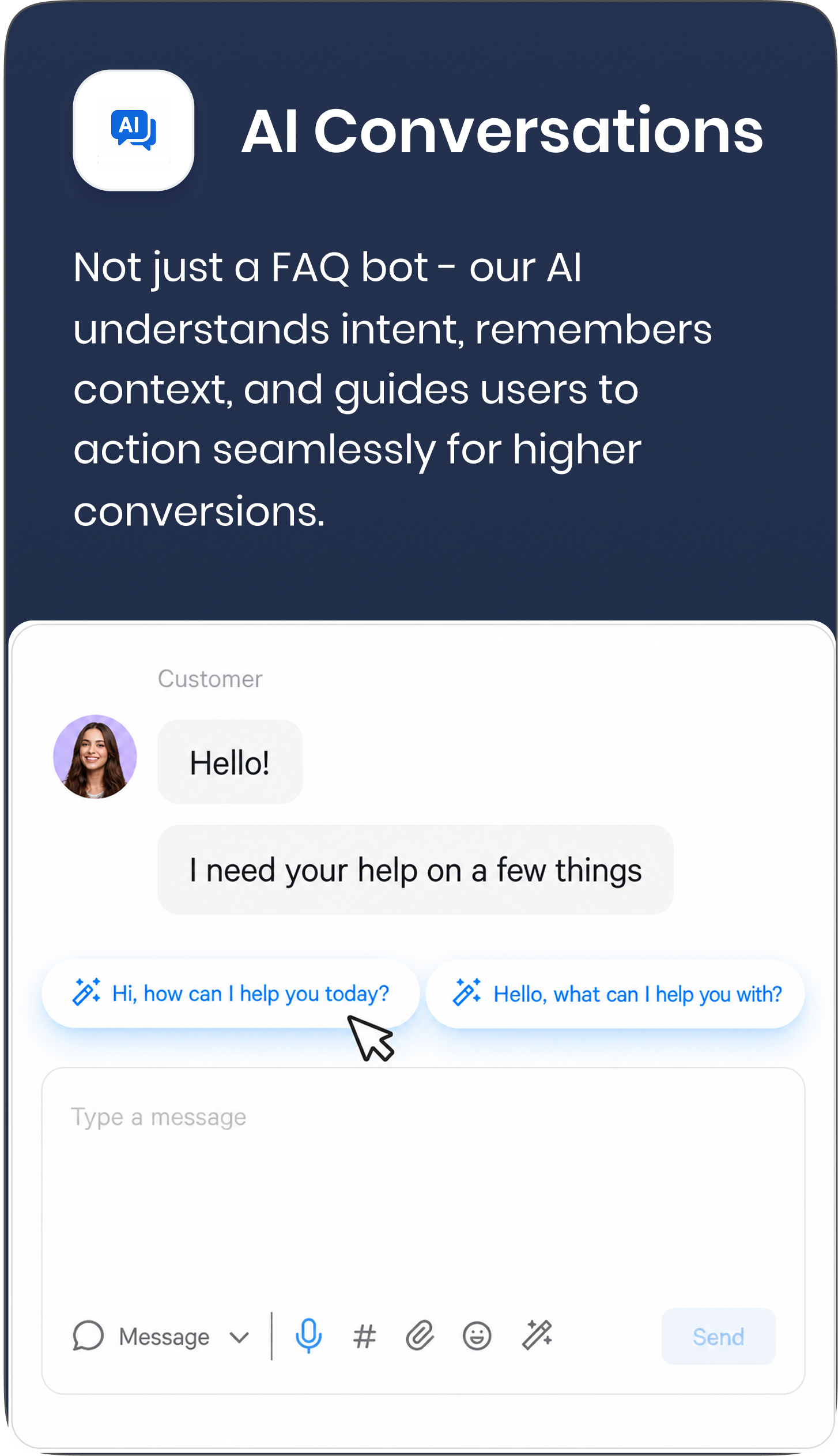 Lead generation card