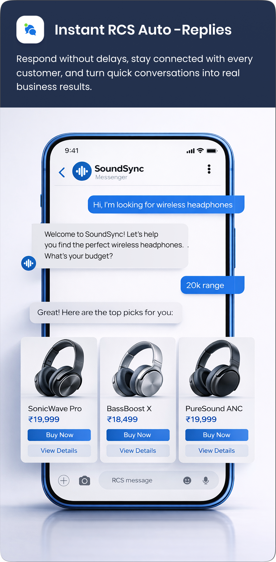 Live chat card