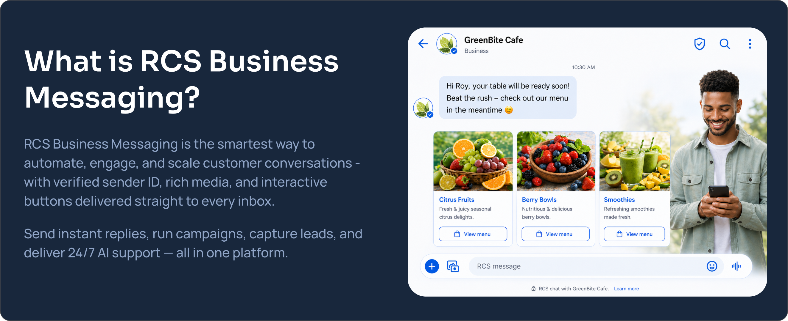 WhatsApp Business API section