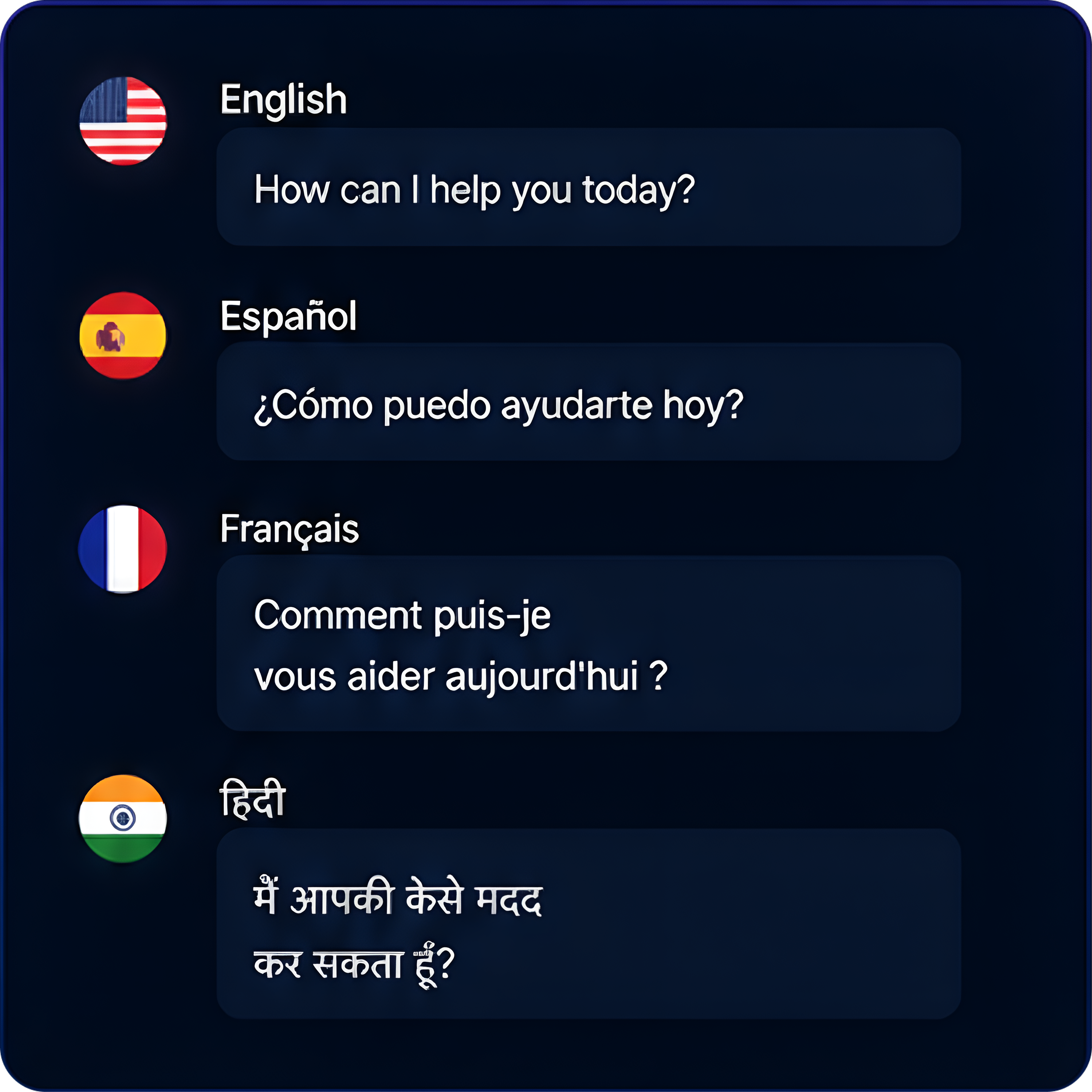 Multilingual support preview
