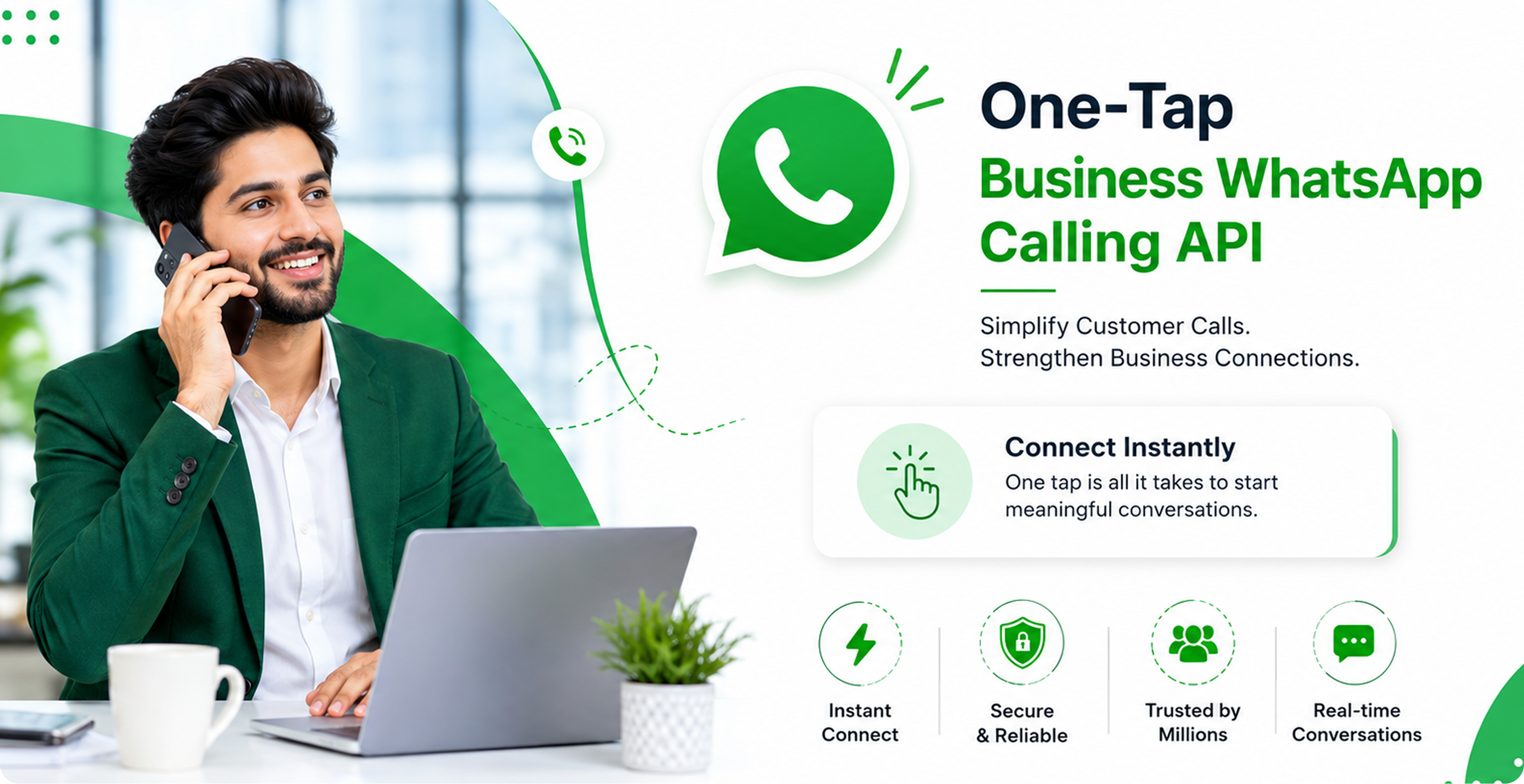 One-tap business calling preview