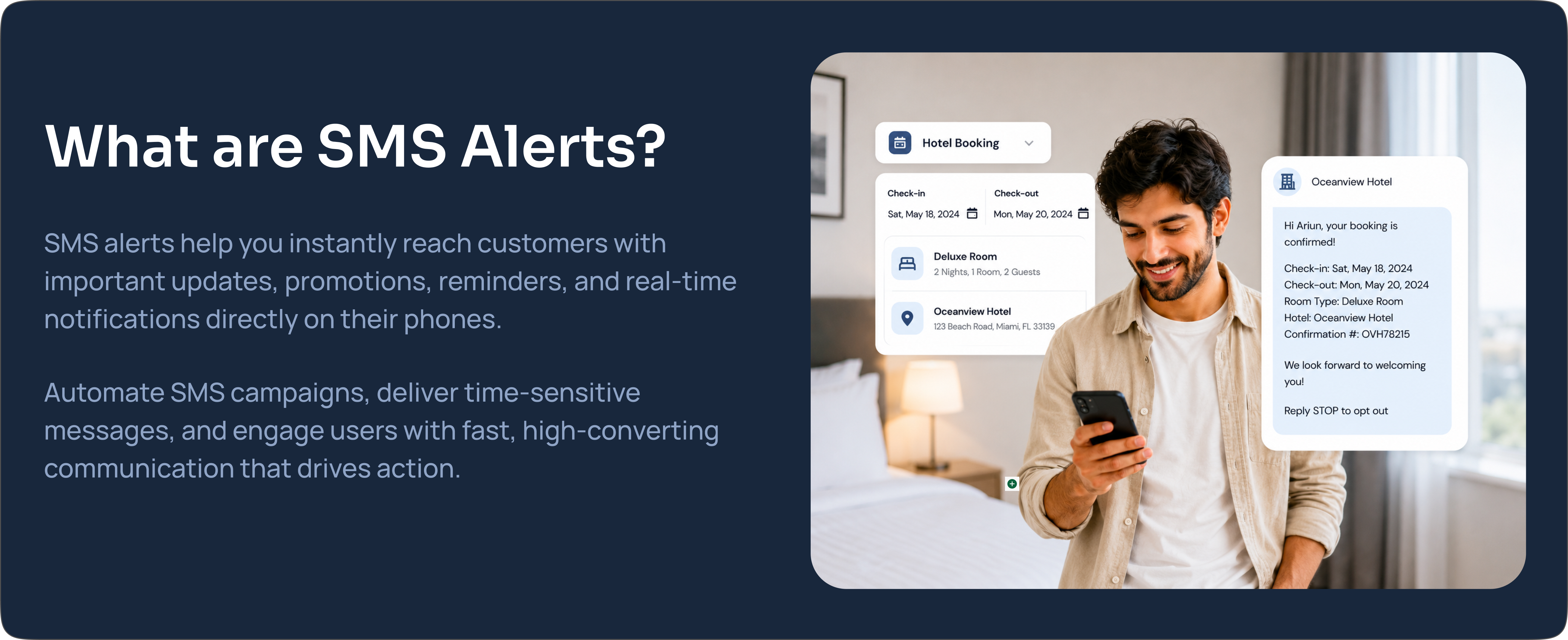SMS Business API section