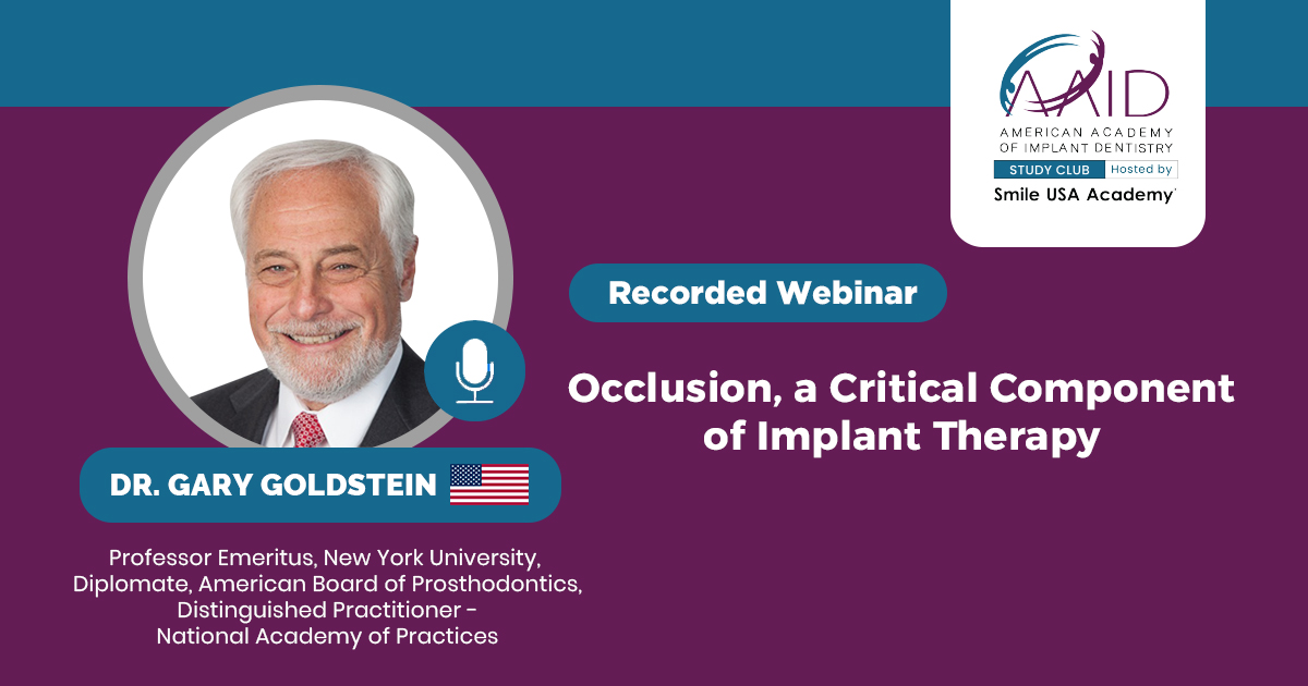 Occlusion, a Critical Component of Implant Therapy