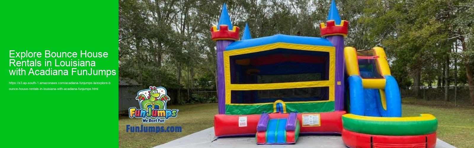 Explore Bounce House Rentals in Louisiana with Acadiana FunJumps