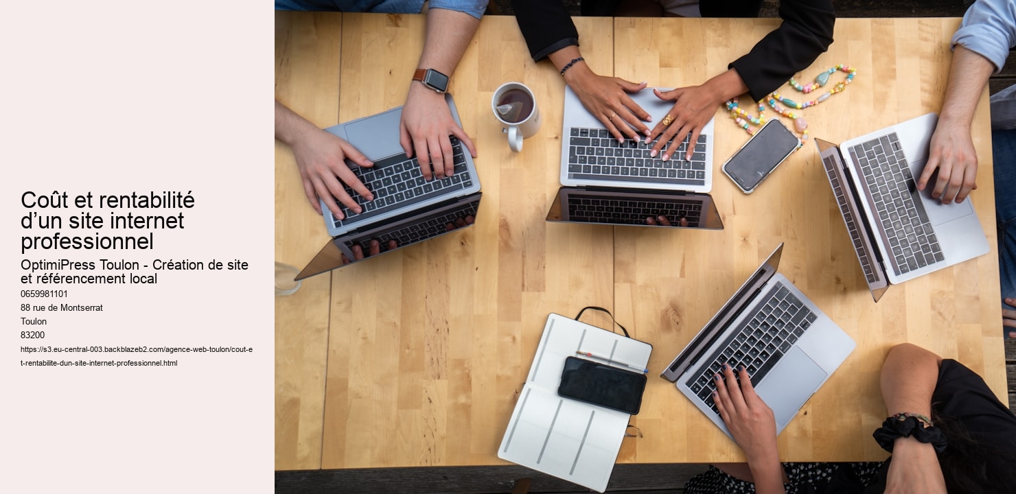 Coût et rentabilité d’un site internet professionnel