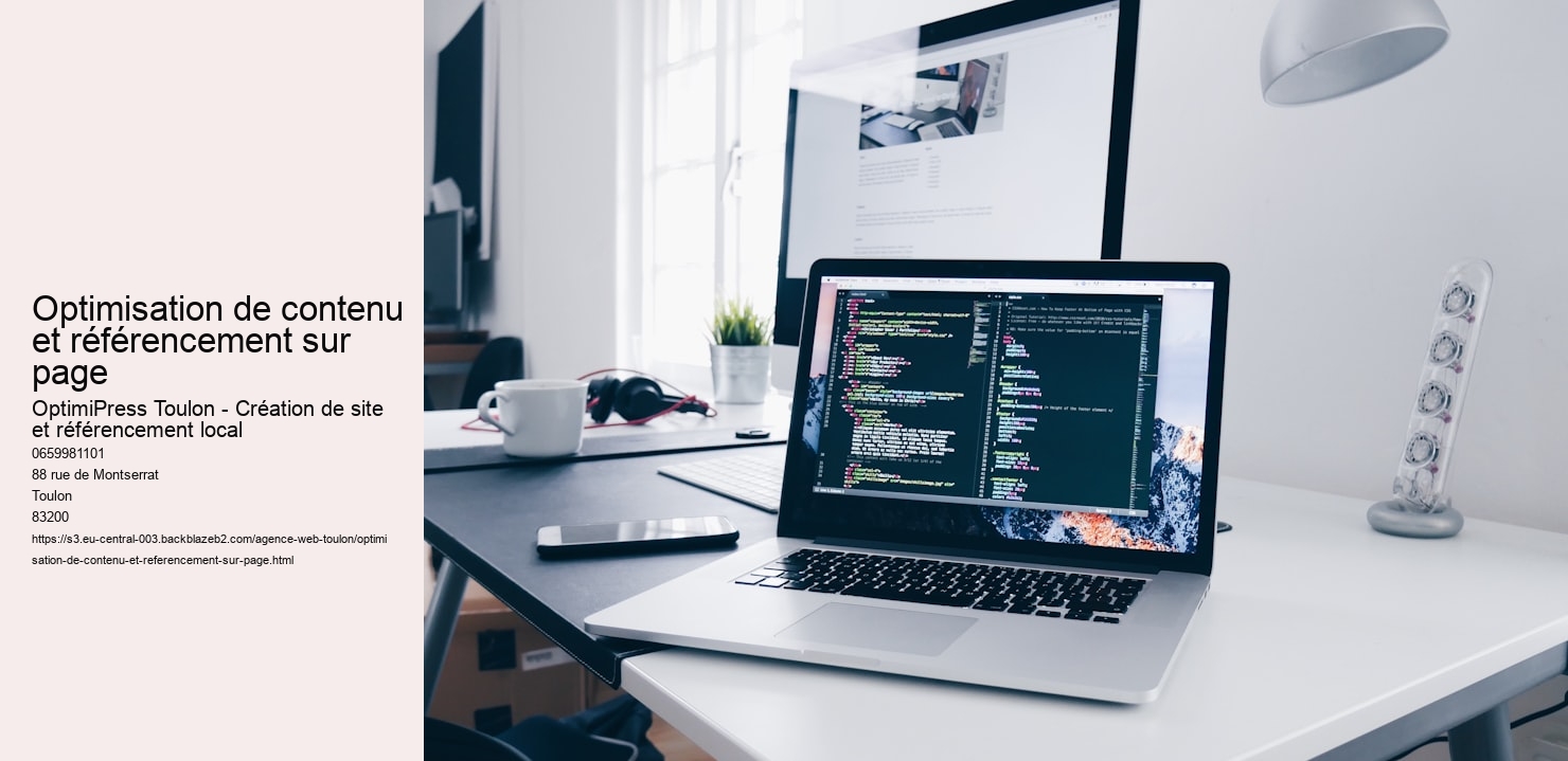 Optimisation de contenu et référencement sur page