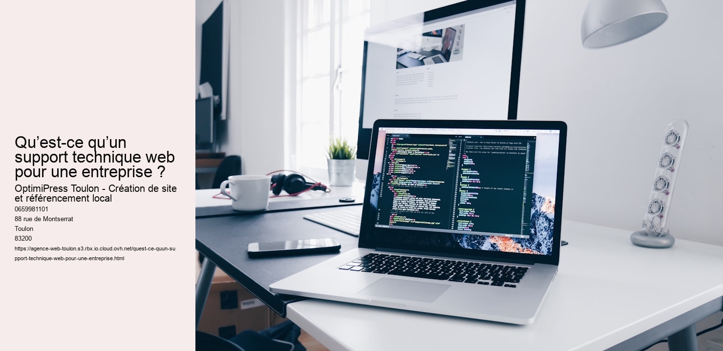 Qu’est-ce qu’un support technique web pour une entreprise ?