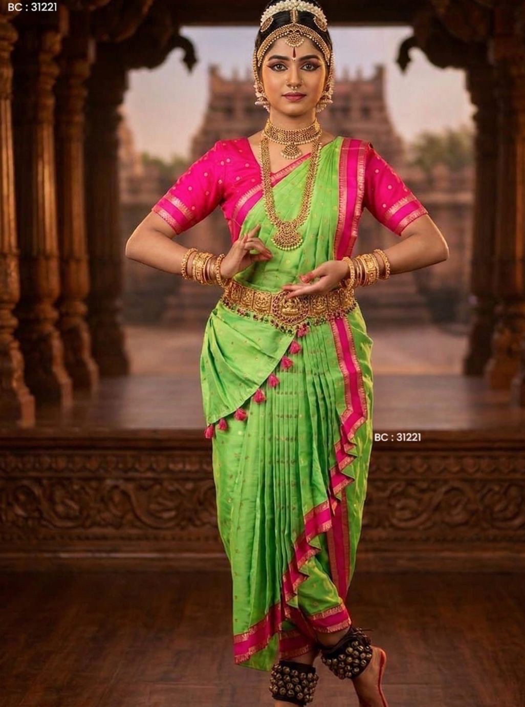 Bharathanatyam Kacha Cross Model for rent in Kochi