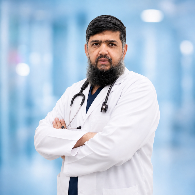Portrait of Dr SYED NASHEED ALI INAYAT ALI at Wellness Hospitals