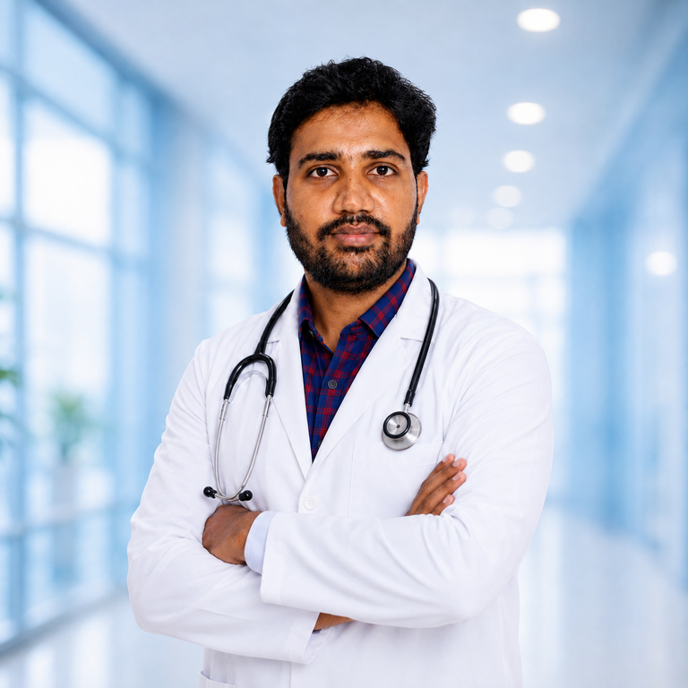 Portrait of Dr Banoth Akhil at Wellness Hospitals
