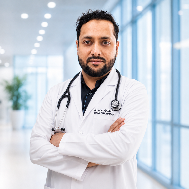 Portrait of Dr Mohammed Abdul Qadeer at Wellness Hospitals