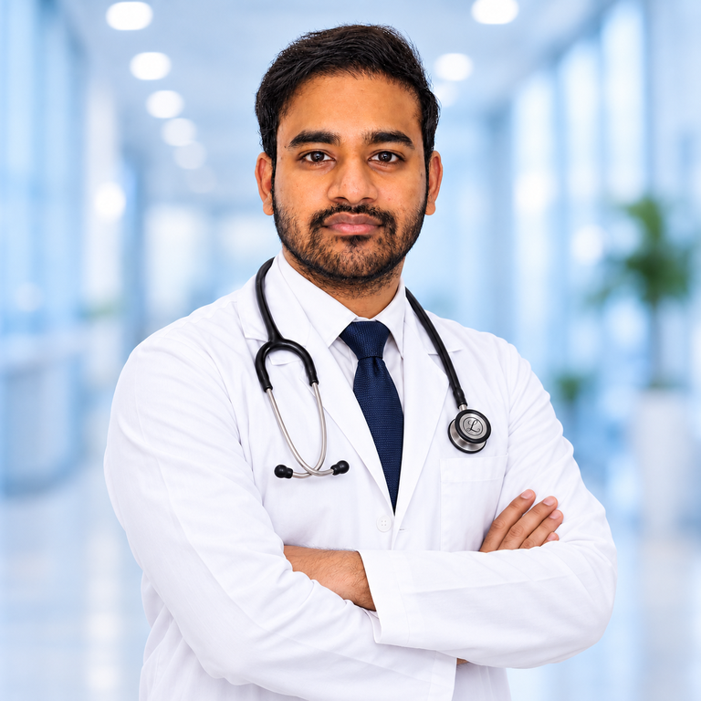 Portrait of Dr Dandi Kranthi at Wellness Hospitals