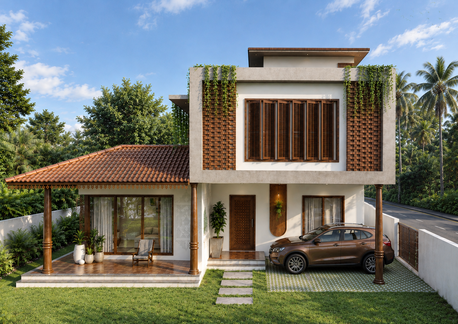 Modern Villa with Traditional Blend