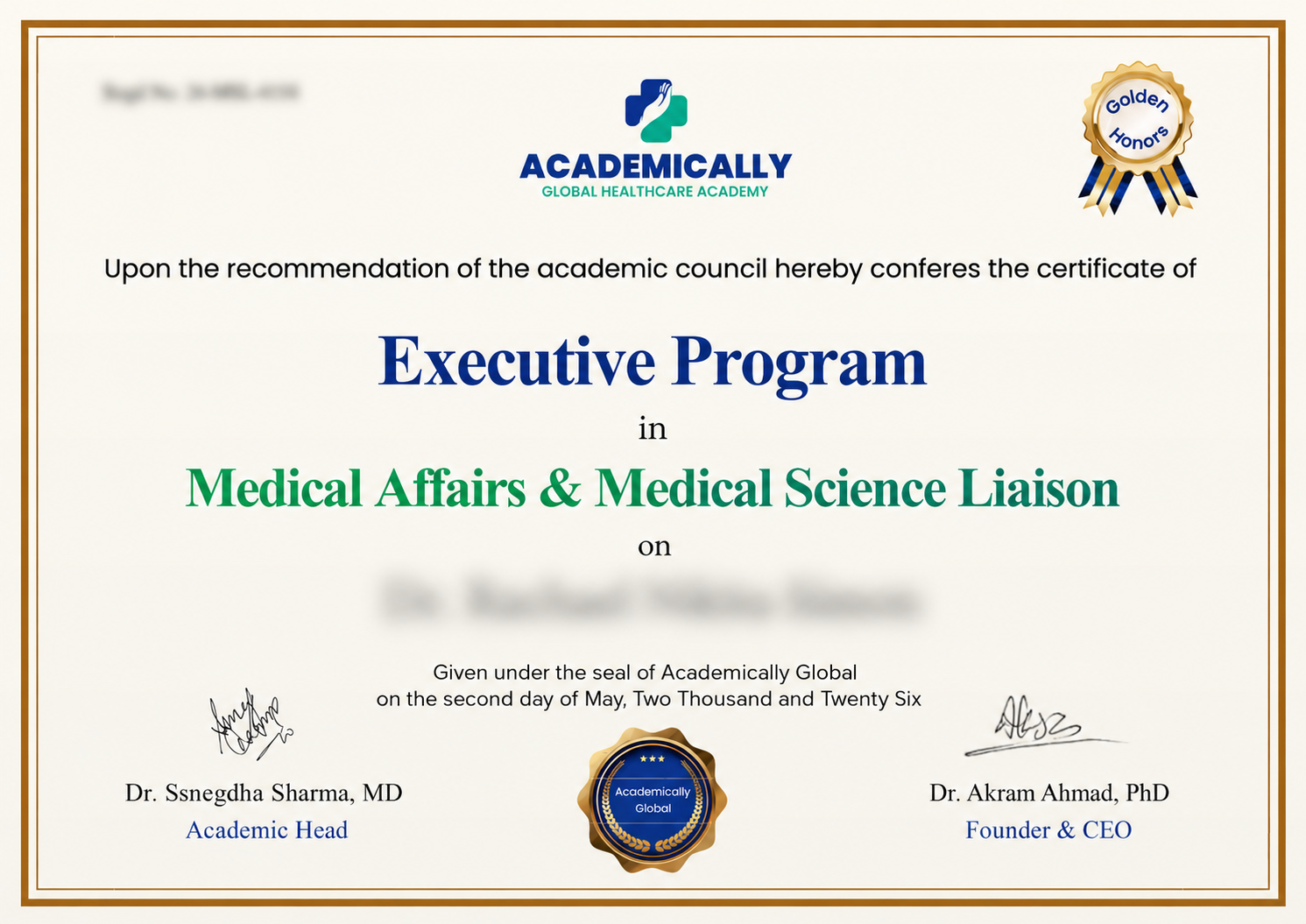 MSL Certificate