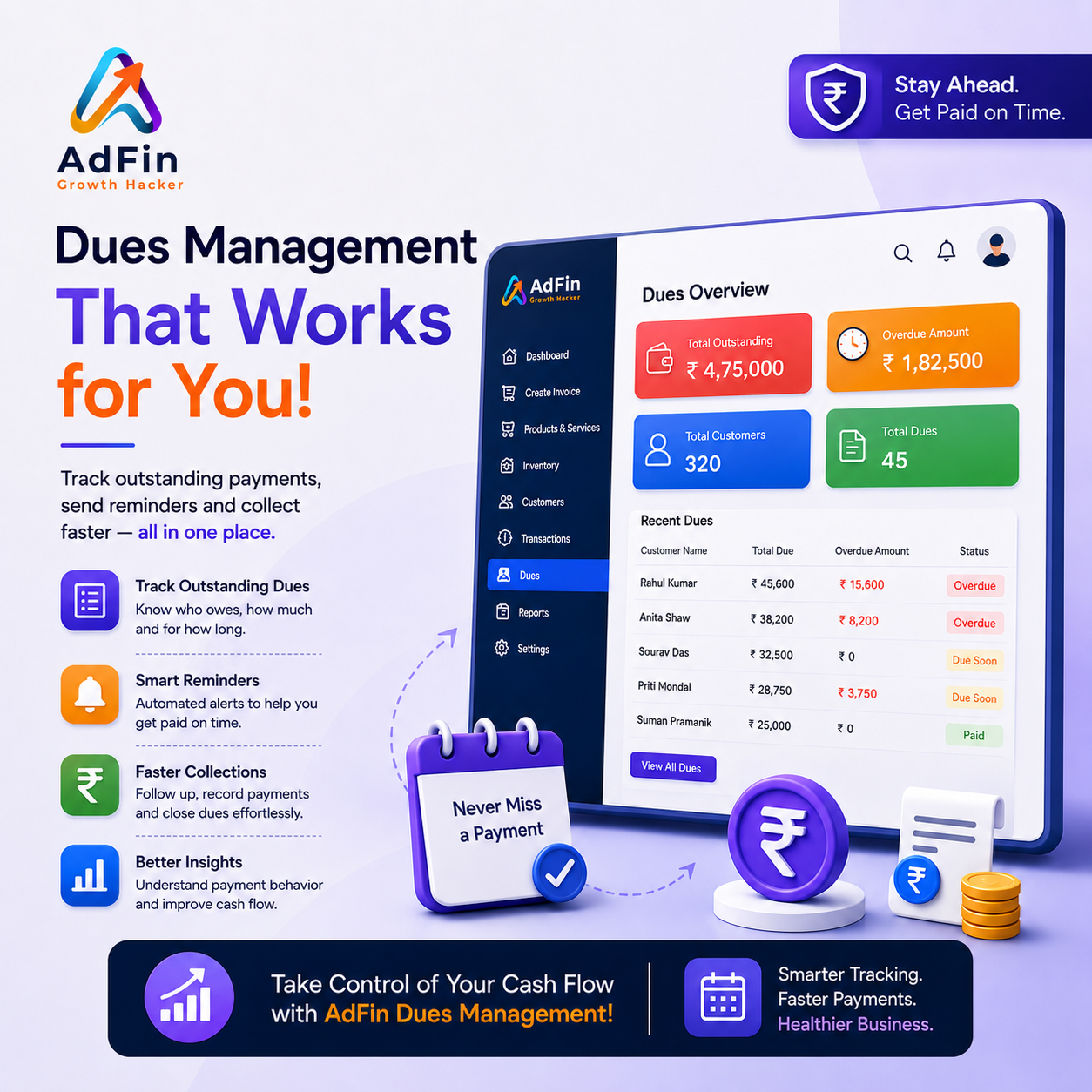 Keeping Customer Dues Organized Without the Extra Work | AdFin